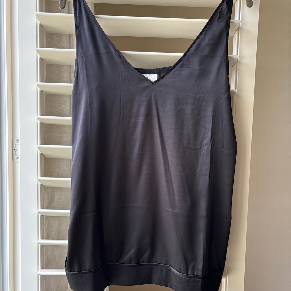 Soma Black stretch satin Camisole Top M BNWT